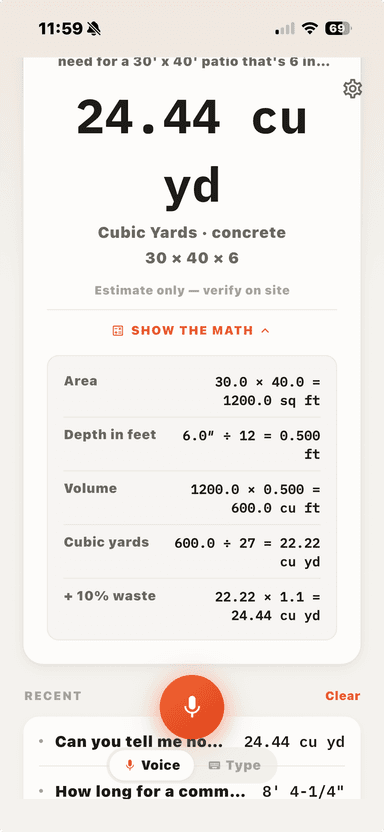 Journeyman Voice Calcs screenshot